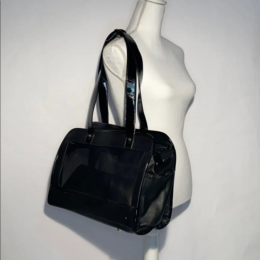 Black PetCarrying Bag/purse - 16”x10”x6.5” new